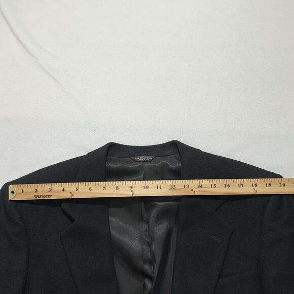 Jacobson's Men's 42 Regular 100% Pure Camelhair Suit Jacket Black Sport Coat USA - Picture 16 of 16